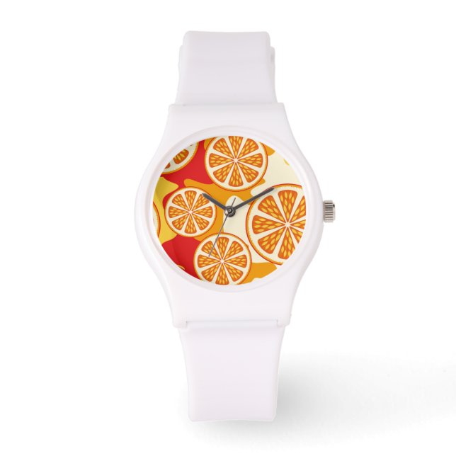 Orange pattern watch (Front)