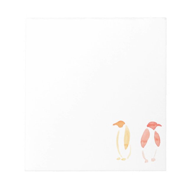 Orange Penguins Notepad (Front)