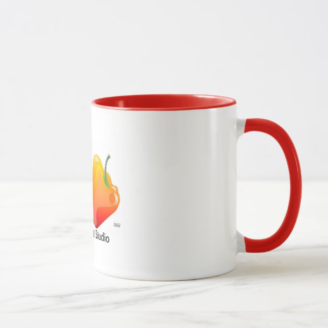 Orange Peppers Mug (Right)