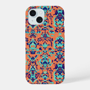 Orange Persian Pattern iPhone 15 Case