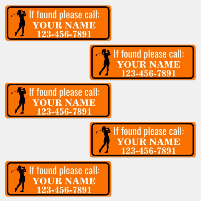 Orange Personalized Golf Club (Group)