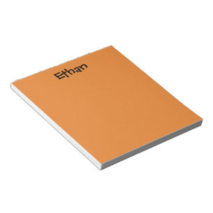 Orange Personalized Notepad
