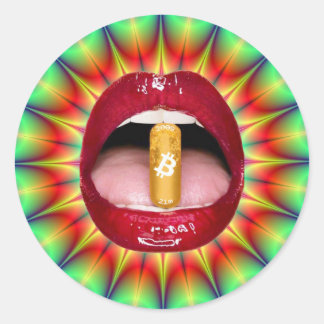 Orange Pill Sticker #2