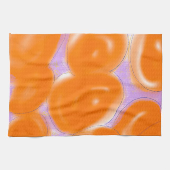 orange　pink　kitchentowel kitchen towel (Horizontal)
