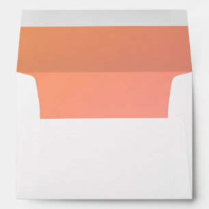 Orange Pink Lined  Envelope