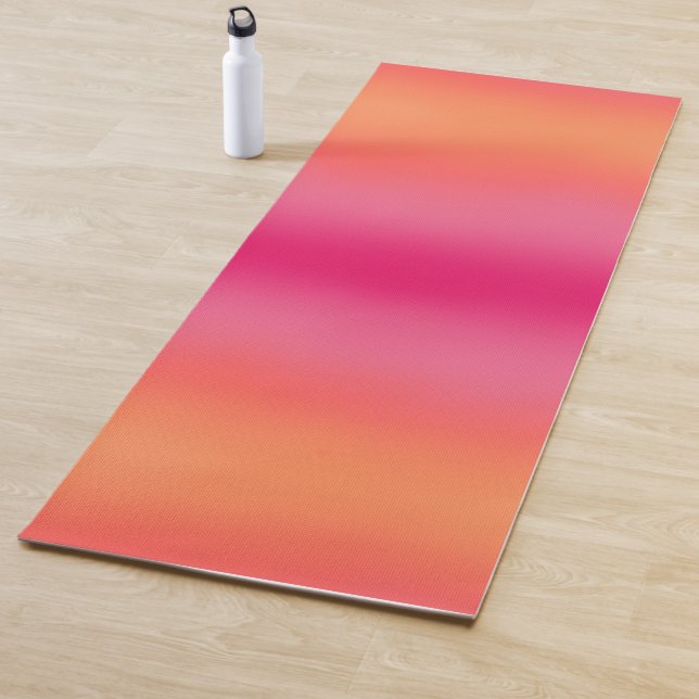 Orange Pink Ombré Yoga Mat (In Situ)