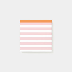 Orange Pink Stripe To-Do List   Stylish Planner  Post-it Notes