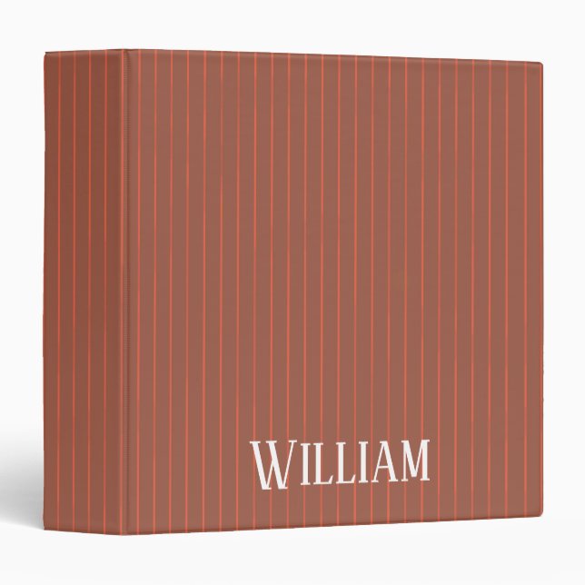 Orange pinstripes binder (Front/Spine)