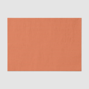 Orange Pinstripes Tissue Paper