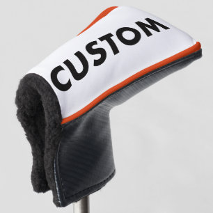 ORANGE Piping Custom Golf Putter Headcover Blank