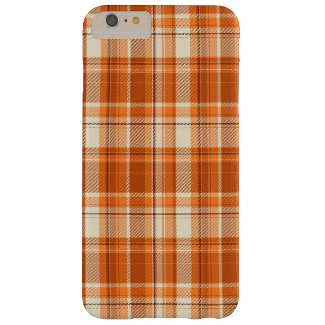 Orange plaid Case-Mate iPhone case (Back)