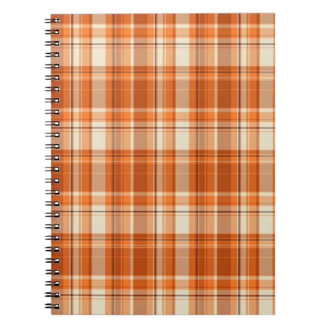 Orange plaid notebook (Front)