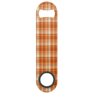 Orange plaid speed bottle opener