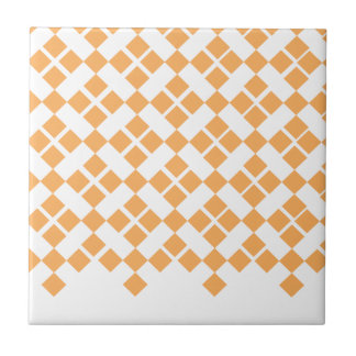Orange Plaid Tile
