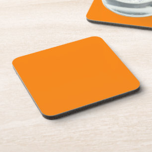 Orange Plastic Coaster