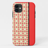 Orange Polka Dot iPhone Case