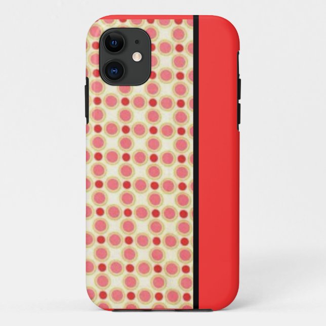 Orange Polka Dot iPhone Case (Back)