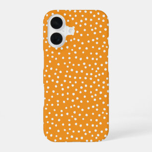 Orange Polka Dot Pattern Phone Case