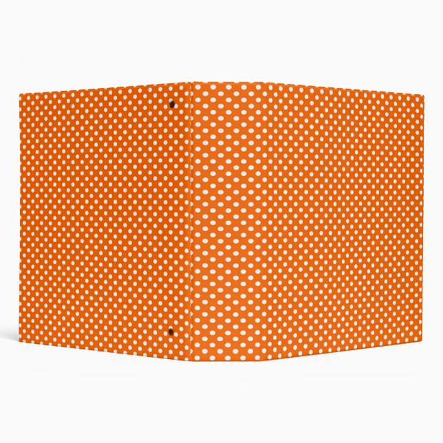 Orange Polka Dots Binder (Background)