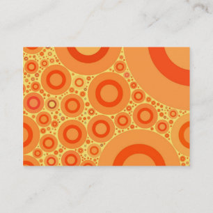 ORANGE POLKA DOTS - CHUBBY BUSINESS CARD