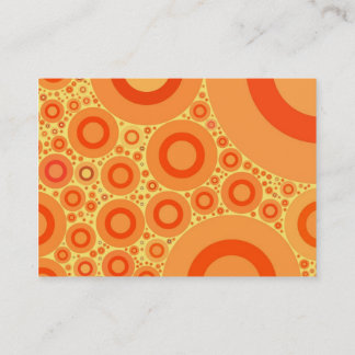 ORANGE POLKA DOTS  - CHUBBY BUSINESS CARD