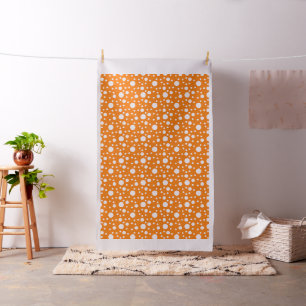 Orange Polka Dots Fabric