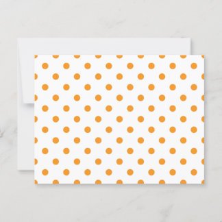 Orange Polka Dots Postcard