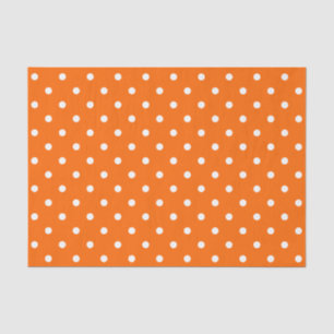Orange Polka Dots Tissue Paper