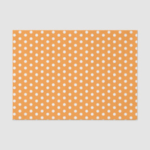 Orange Polka Dots Tissue Paper