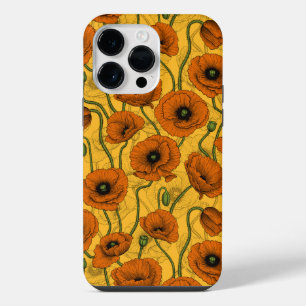 Orange Poppies iPhone 14 Pro Max Case