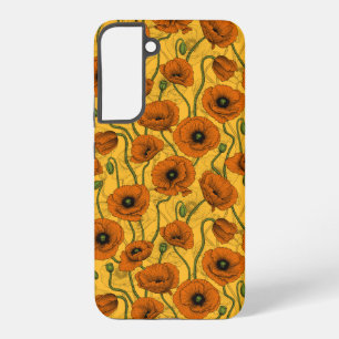 Orange Poppies Samsung Galaxy Case