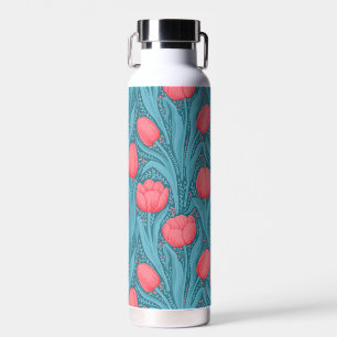 Orange Poppies Water Bottle