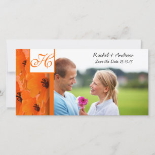 Orange Poppy Save the Date
