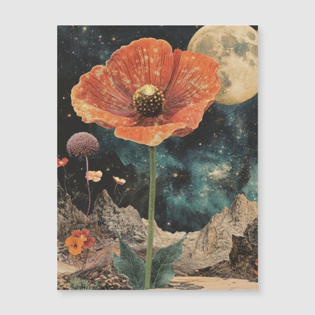 Orange Poppy Under Moonlight (Front)