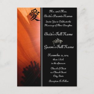 Orange Poppy Wedding Invitations and Favours