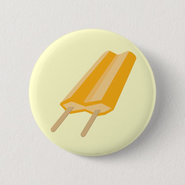Orange Popsicle 2 Inch Round Button (Front)