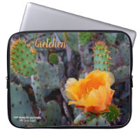 Orange Prickly Pear Cactus Flower Blossom