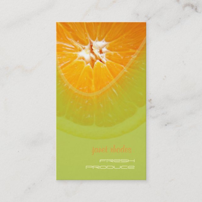 Orange, produire des cartes de visite (Devant)
