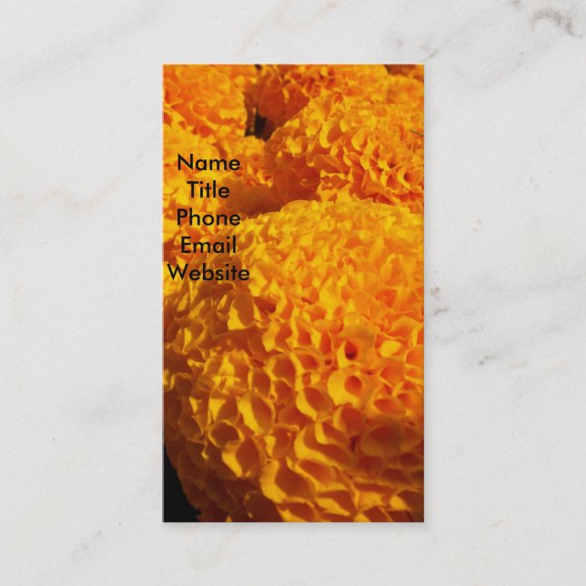 Orange Puff Profile Card (Front)