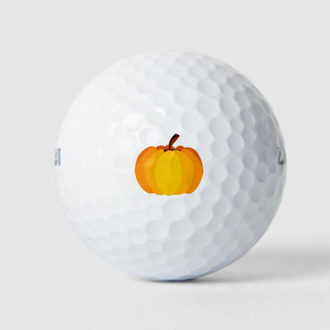 Orange Pumpkin Golf Balls (Front)