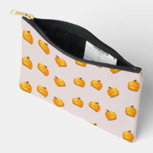 Orange pumpkin head pattern