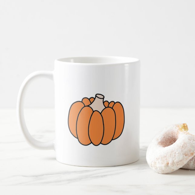 Orange Pumpkin - Mug (With Donut)