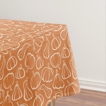 Orange Pumpkin Pattern Fall Autumn Halloween Decor