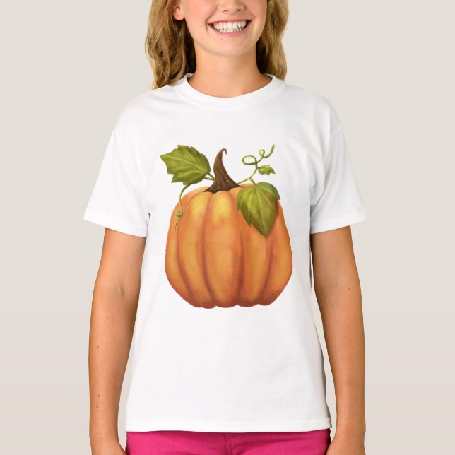 Orange Pumpkin T-Shirt (Front)