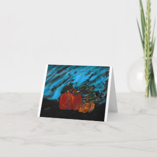 Orange Pumpkin Thank You Card