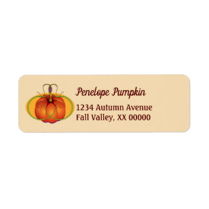 Orange Pumpkin Thanksgiving Personalized Name