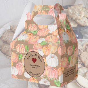 Orange Pumpkins Baked Gifts With Ingredients Favor Box