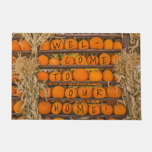 Orange Pumpkins for Halloween and/or Thanksgiving Doormat