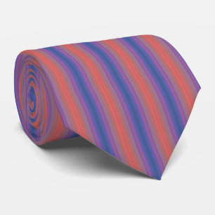 Orange Purple and Blue Vertical Stripes Pattern Tie