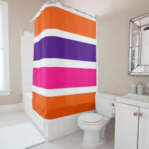 Orange, Purple and Hot Pink Stripes